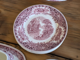 Regout Castillo Old England rood compleet Eetservies 8-pers.