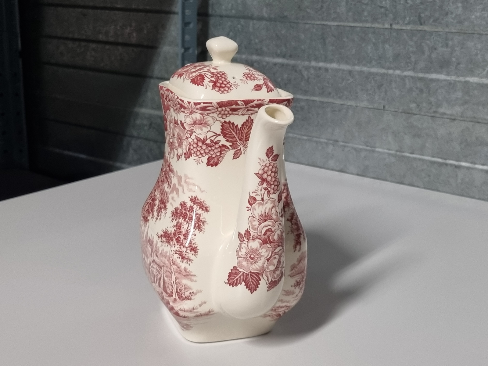 Engels rood English Ironstone Tableware EIT Koffiepot 1,2 liter (herder)