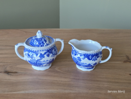 Engels blauw Woods Burslem England Seaforth Roomstel