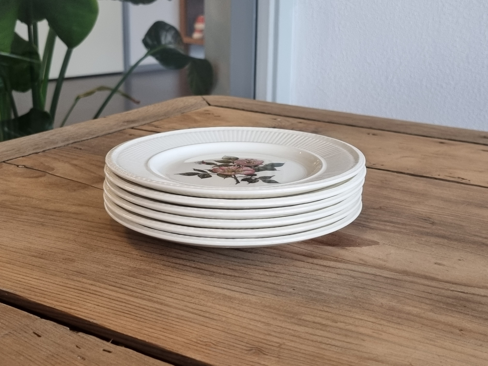 Wedgwood Briar Rose set 6x Gebaksbordje 16 cm