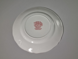 Engels rood Meakin Coaching Days set 3x Plat Dinerbord 25 cm