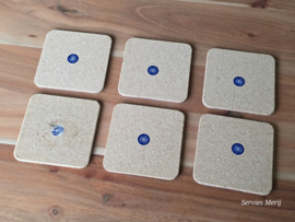 Wedgwood Carlton set 6x onderzetter in doos