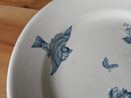 Nimy Belgium Vogels set 6x plat dinerbord 22,5 cm