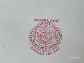 Engels rood Wood & Sons Woodland platte schaal 28,5 cm