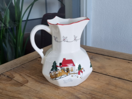 Engels Mason's Christmas Village 1983 Kerstservies Waterkan 1,2 liter
