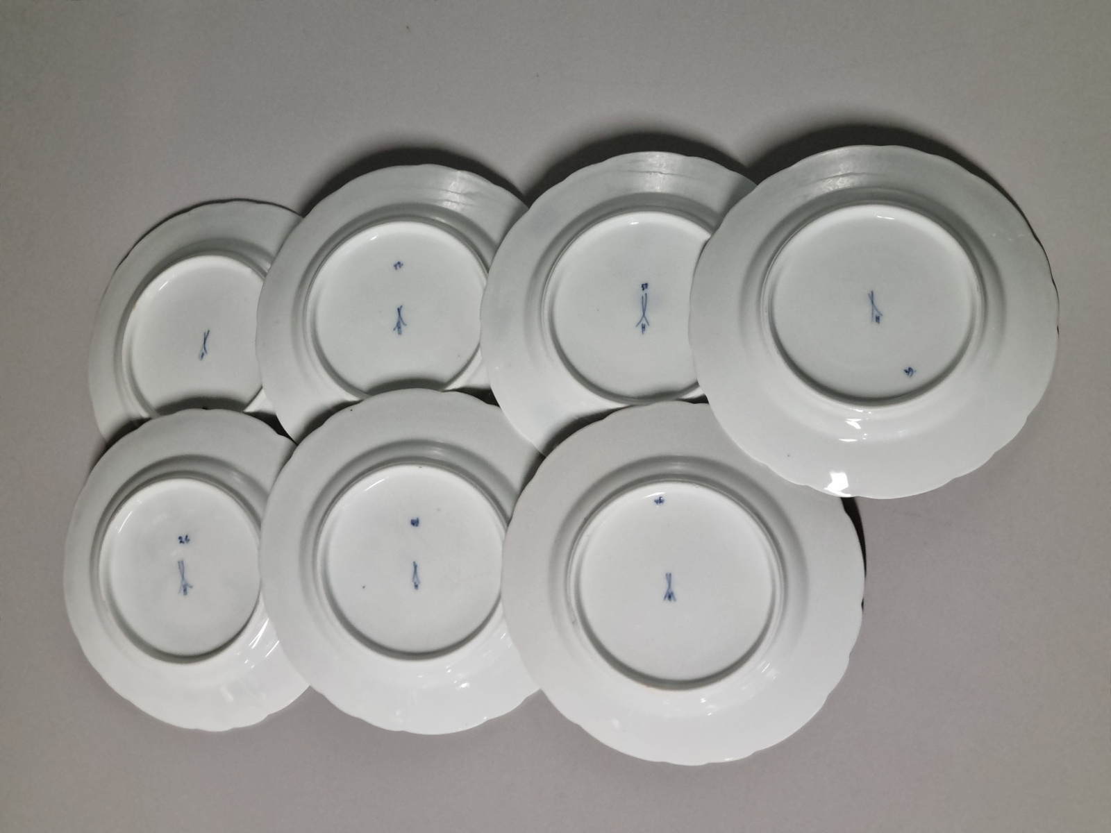 Zwiebelmuster Huttensteinach set 7x bord 19 cm