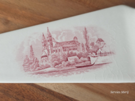 Villeroy en Boch Burgenland rood Taartschep (zeldzaam)
