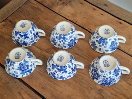 Beatrix Societe Ceramique set 6x Chocoladekom Soepkom  met 1 oor (uniek met 1 oor)