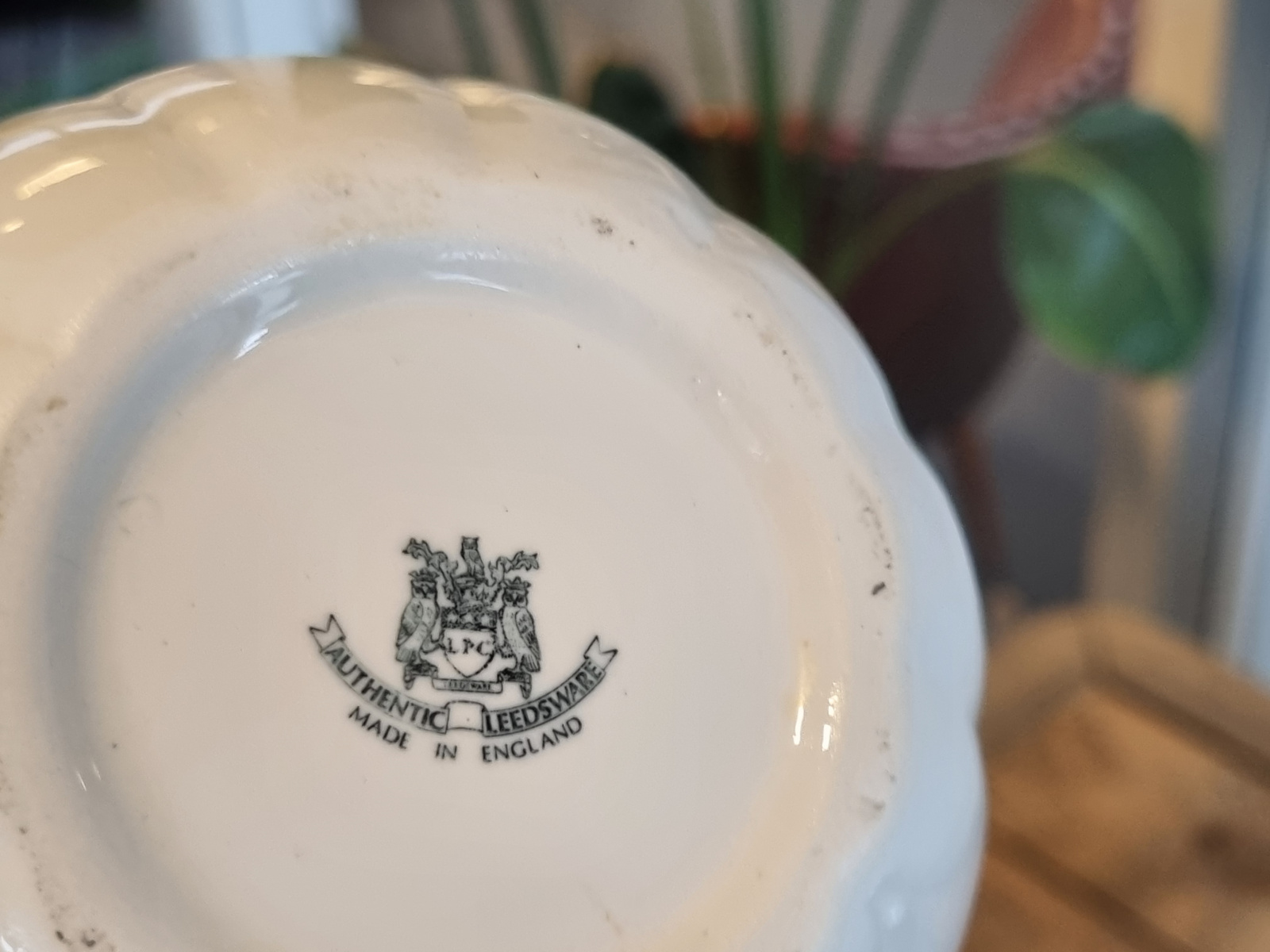 Authentic Leeds Pottery Doosje met roosje deksel (rond) groot