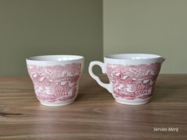 Engels rood English Ironstone Tableware EIT roomstel (paard en wagen)