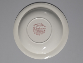 Engels rood 17th Century England Royal Tudor Ware Staffordshire diep bord 25,5 cm (molen)