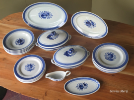 Royal Copenhagen Tranquebar Trankebar complete set 6 personen (met craquelee)