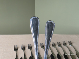 Visbestek set Inox parelrand 11 personen 23 delen