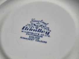 Engels blauw Grindley Homeland Diep Pasta Soep Bord 22 cm
