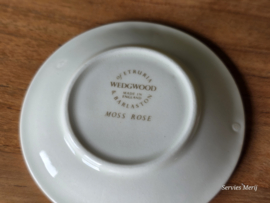 Wedgwood Moss Rose set 3x serveerbordje, theezakjeslegger 8 cm