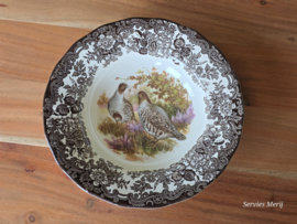 Engels Palissy Game Series diep bord 22,5 cm (afb. hoenders)