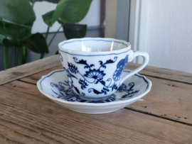Blue Danube set 6x Koffie Kop- en schotel 8,5 cm