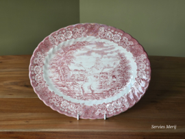 Engels rood British Anchor Memory Lane ovale schaal 30 cm