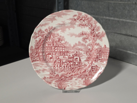 Engels rood Meakin Coaching Days ontbijtbord 20 cm