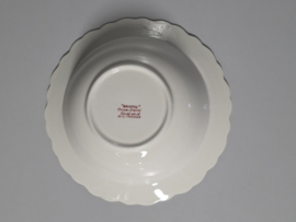 Engels rood Crown Ducal Bristol hoge ronde schaal 22 cm