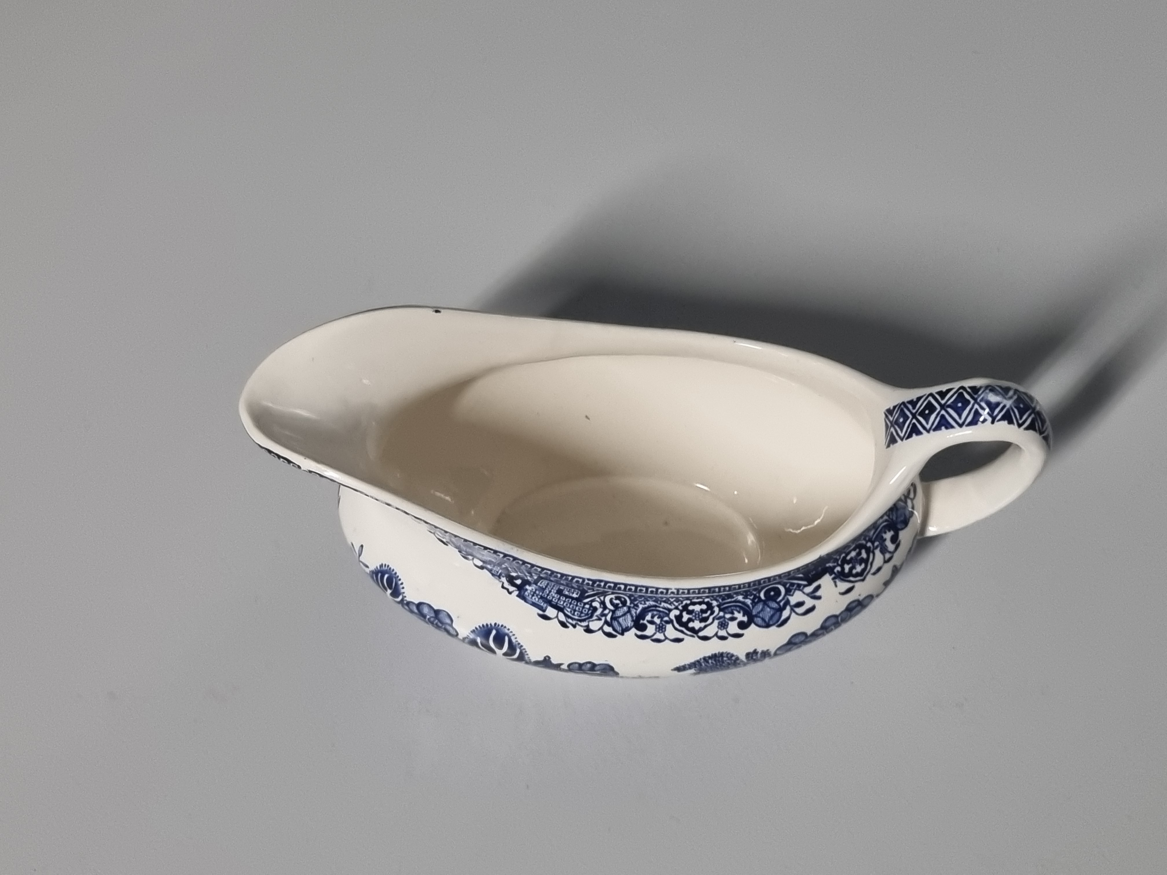 Engels blauw Old Willow Washington Sauskom met oor