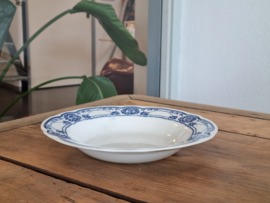 Engels blauw Ethelwyn Bishop & Stonier diep pasta curry bord 25,5 cm