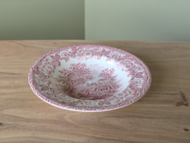 Engels rood English Ironstone Tableware EIT plat diep bord 22 cm (herder)