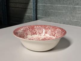 Engels rood English Ironstone Tableware EIT hoge ronde schaal 22 cm (kasteel)