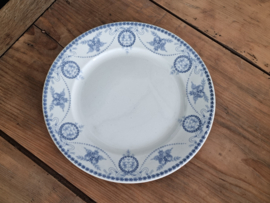 Societe Ceramique Empire blauw Plat Dinerbord 25,5 cm