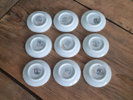 Societe Ceramique Serveersetje dubbel roosje 9-persoons