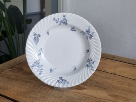 Petrus Regout Riva donker blauw Diep Pasta Soep Bord 23,5 cm