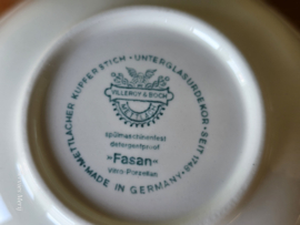 Villeroy en Boch Fasan groen rond schaaltje 12,5 cm