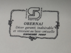 Frans Sarreguemines Obernai diep bord 23 cm (poort)