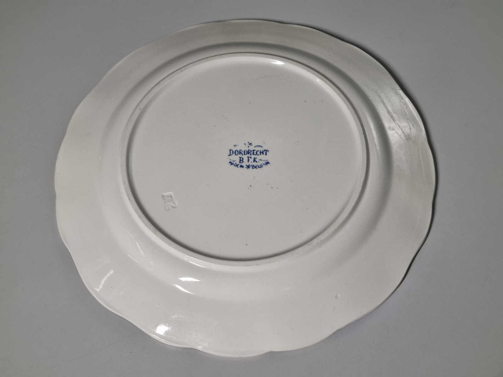 Boch BFK decor Dordrecht blauw Serveerbord rond 34,5 cm