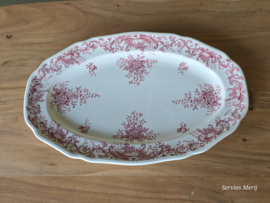 Villeroy en Boch Valeria rood ovale schaal 41 cm