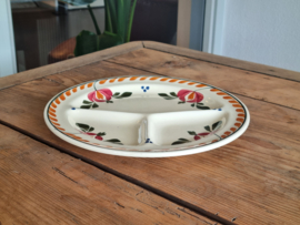 Oud Boerenbont Socete Ceramique Vakkenbord 28 cm