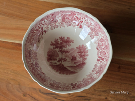 Villeroy en Boch Burgenland rood Serveerkom op voet 23 cm