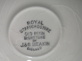 Engels buin oranje Meakin Old Pekin kop en schotel