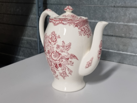 Engels rood Crown Ducal Bristol Koffiepot 18 cm