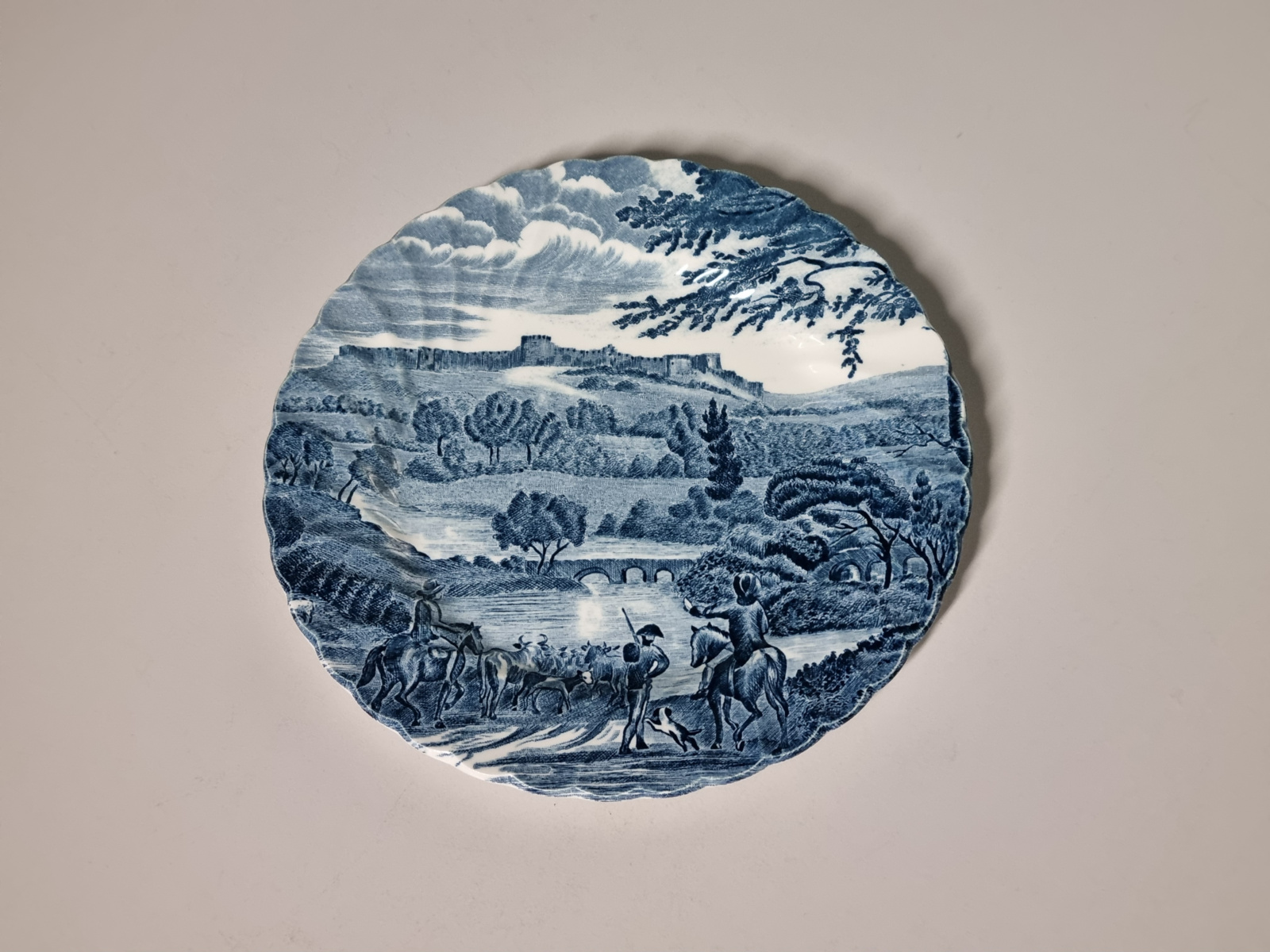 Engels blauw Johnson Bros Road to Windsor Ontbijtbord 19,5 cm