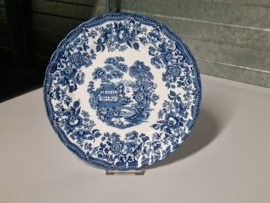 Engels blauw Myott Tonquin Plat Dinerbord 24,5 cm