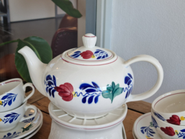 Boerenbont Boch Theeservies model Zeeland 8 personen (groen stempel)
