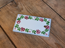 Boerenbont Frankrijk Serveerplankje Roze Bloem