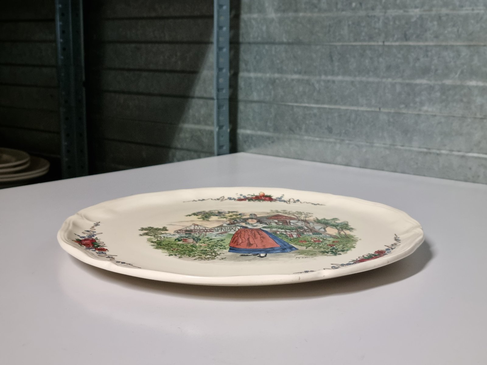Frans Sarreguemines Obernai Serveerplateau (rond) 34 cm