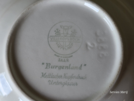 Villeroy en Boch Burgenland rood asbak 15,5 cm