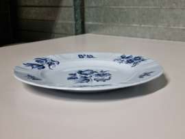 Petrus Regout Bouquet Bleu blauwsteen Ontbijtbordje 22,5 cm (schulp rand)