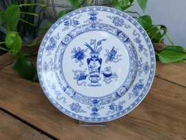 Potiche blauw Petrus Regout plat Dinerbord 23,5 cm