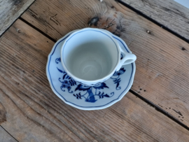 Blue Danube set 8x Koffie Kop- en schotel 8,5 cm