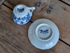 Blue Danube set 6x Espresso kopje met schotel 6,5 cm