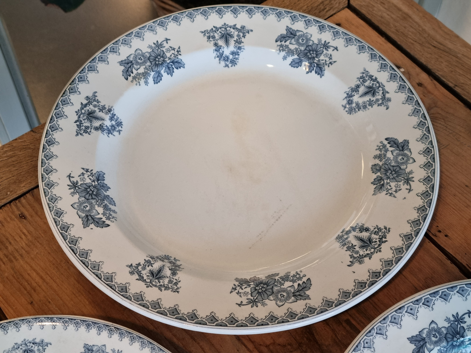 Petrus Regout decor Sika set 4x serveerschalen serveerborden